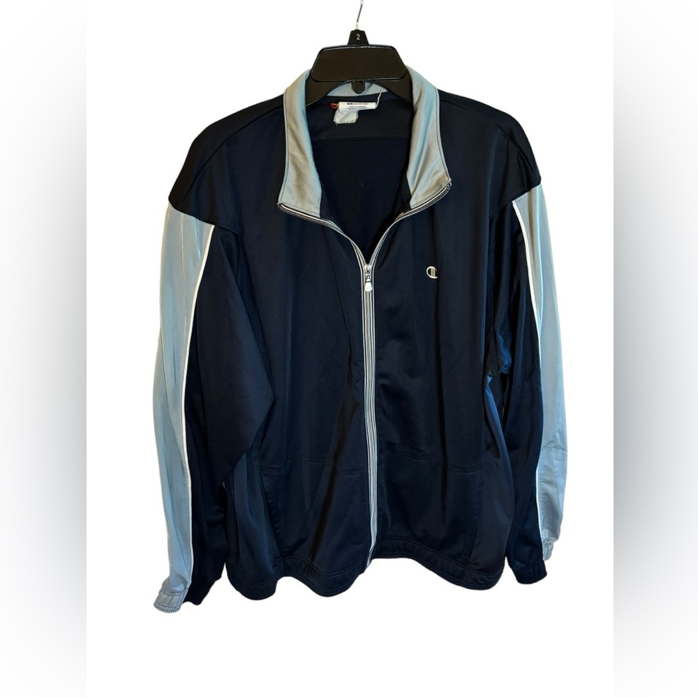 Men’s Champion Blue &‎ Gray Athletic Track Jacket Size XL